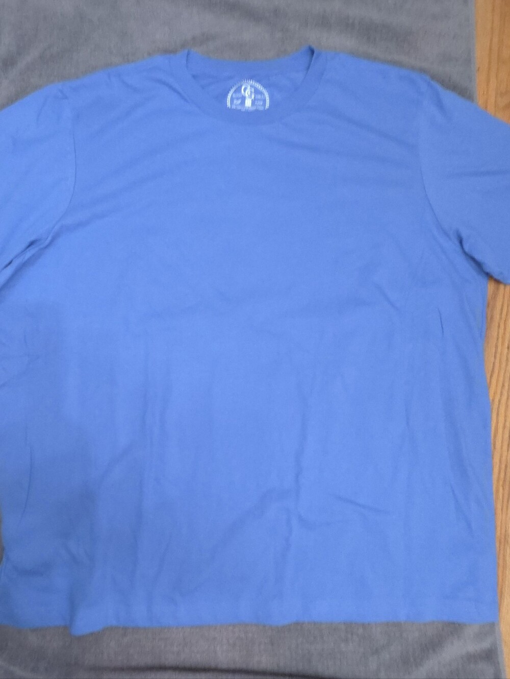 Women's 4XL Blue Casual Crewneck T Shirt Or Sleepshirt